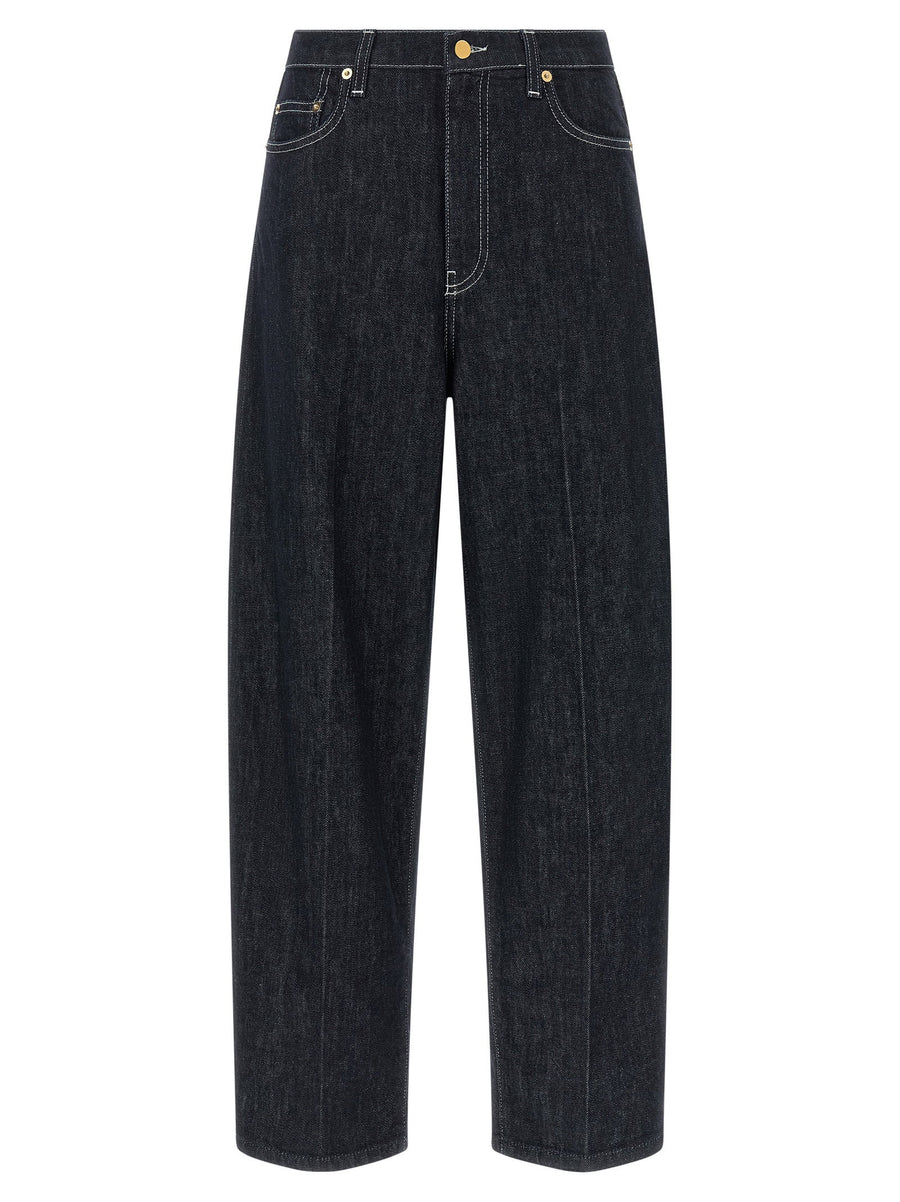 Fabiana Filippi Indigo Barrel Jeans For Women Barrel Fit Denim