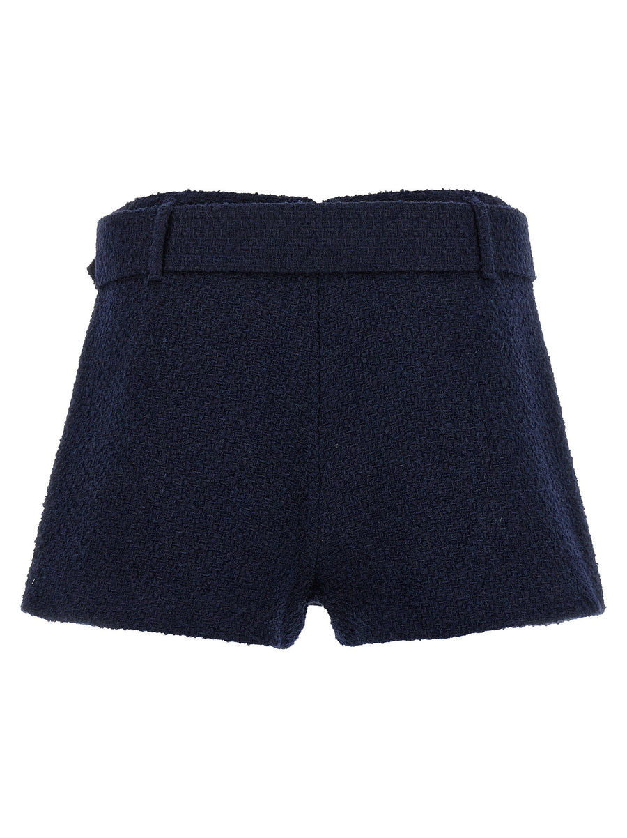 Self-Portrait Bouclé Wool Skort