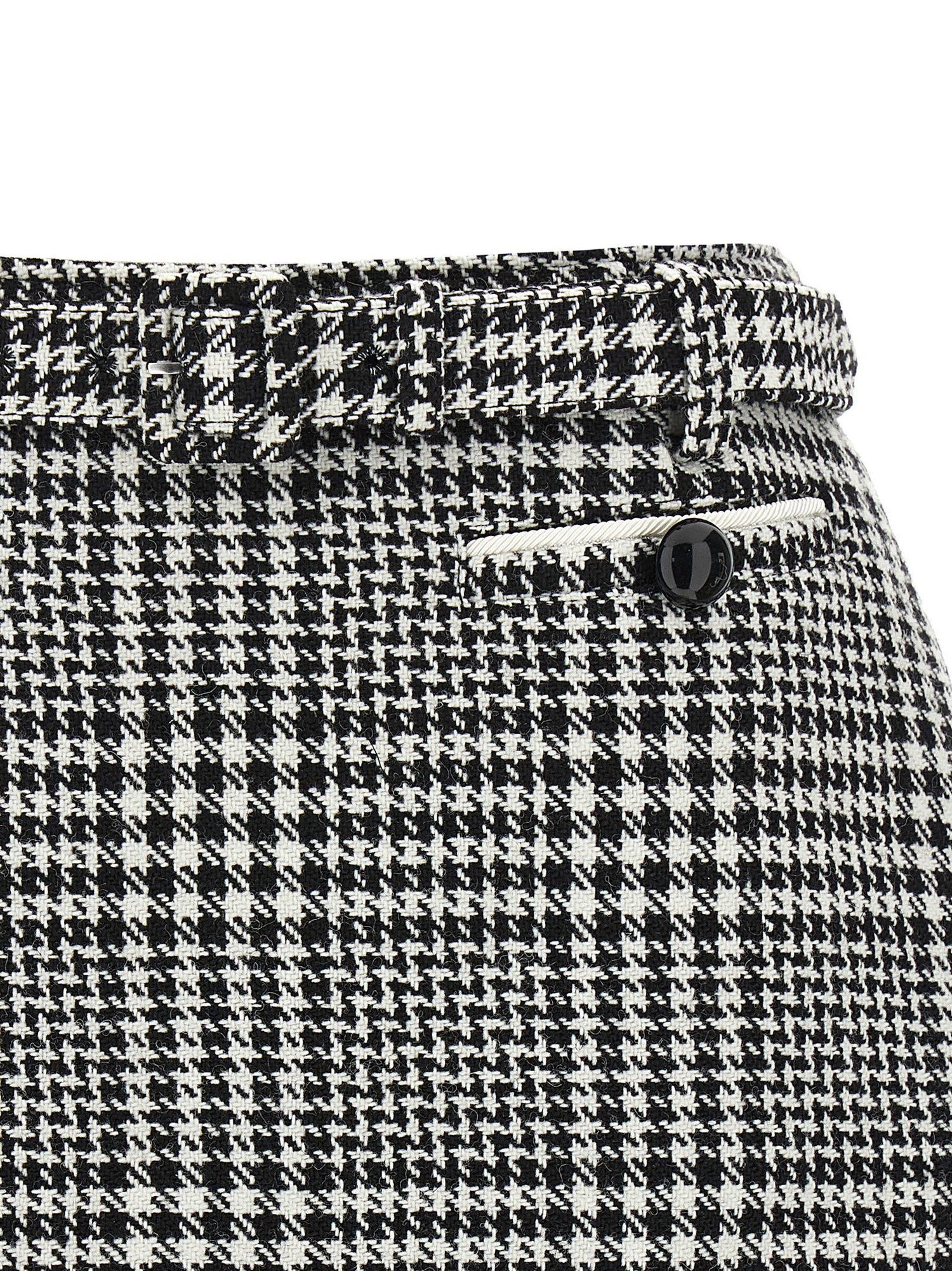 Self-Portrait Bouclé Wool Skort