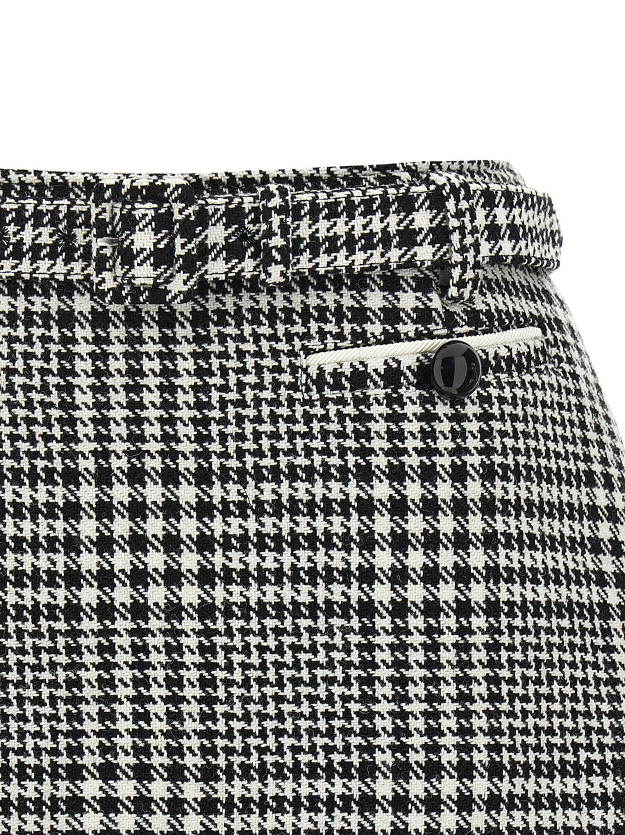 Self-Portrait Bouclé Wool Skort