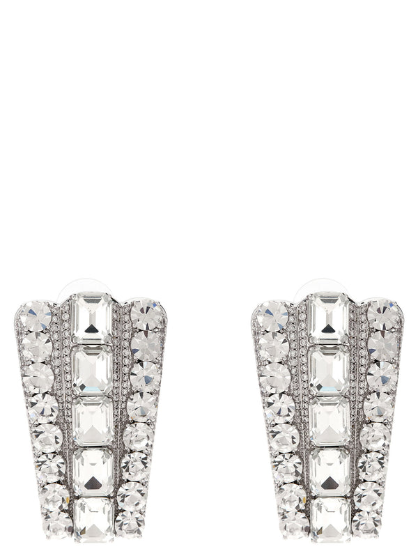 Self-Portrait Multi Crystal Earrings