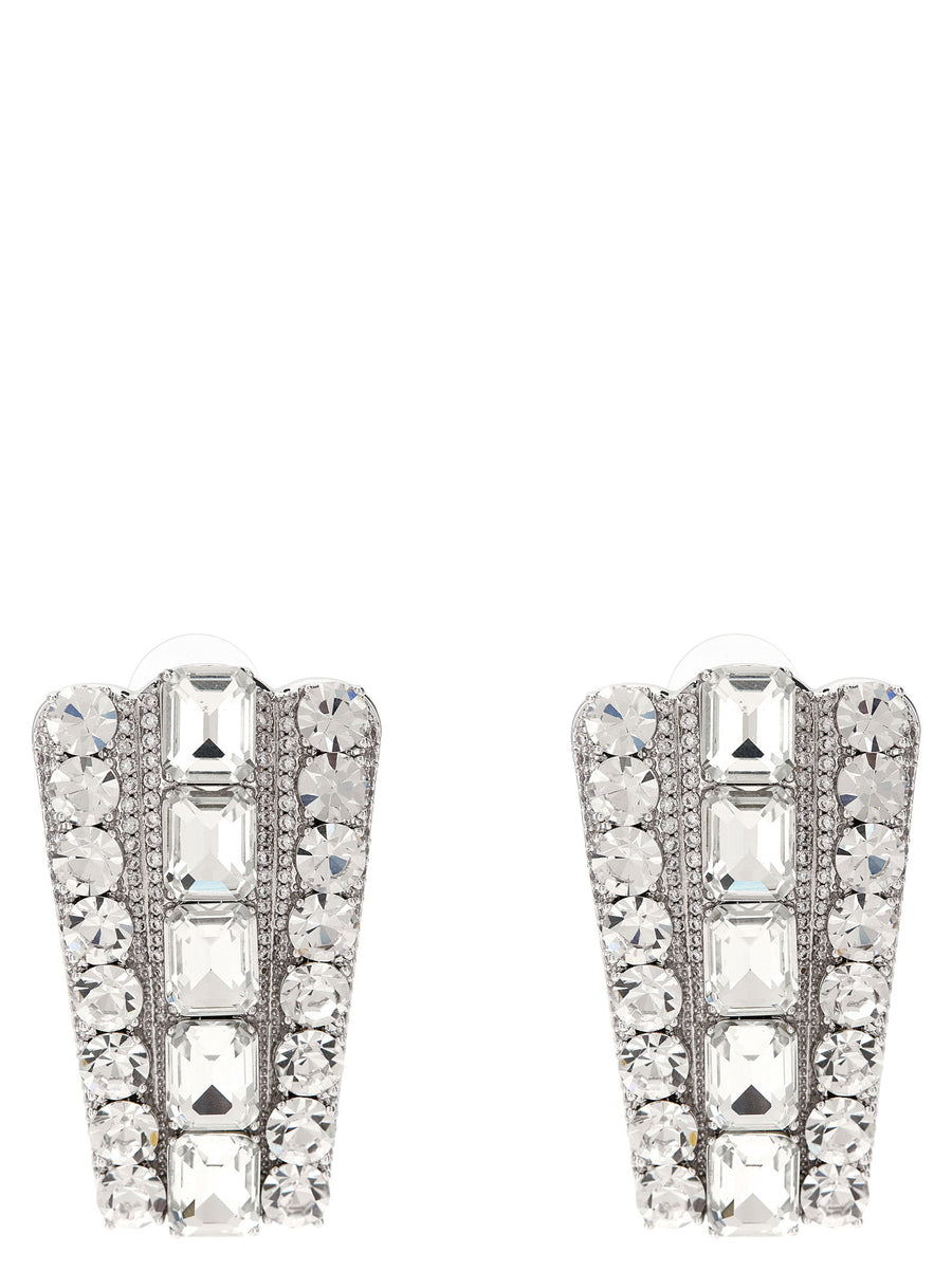 Self-Portrait Multi Crystal Earrings