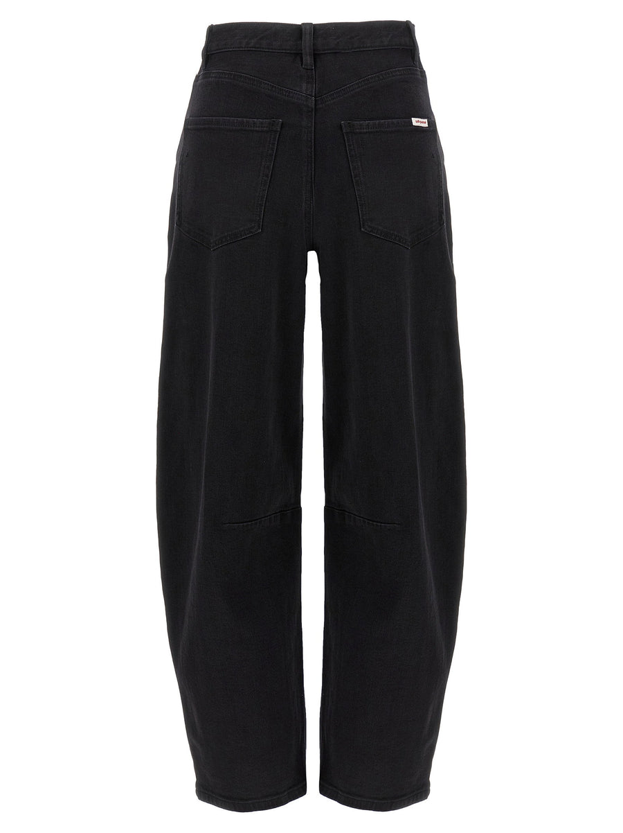 Self-Portrait Black Barrel Leg Jeans