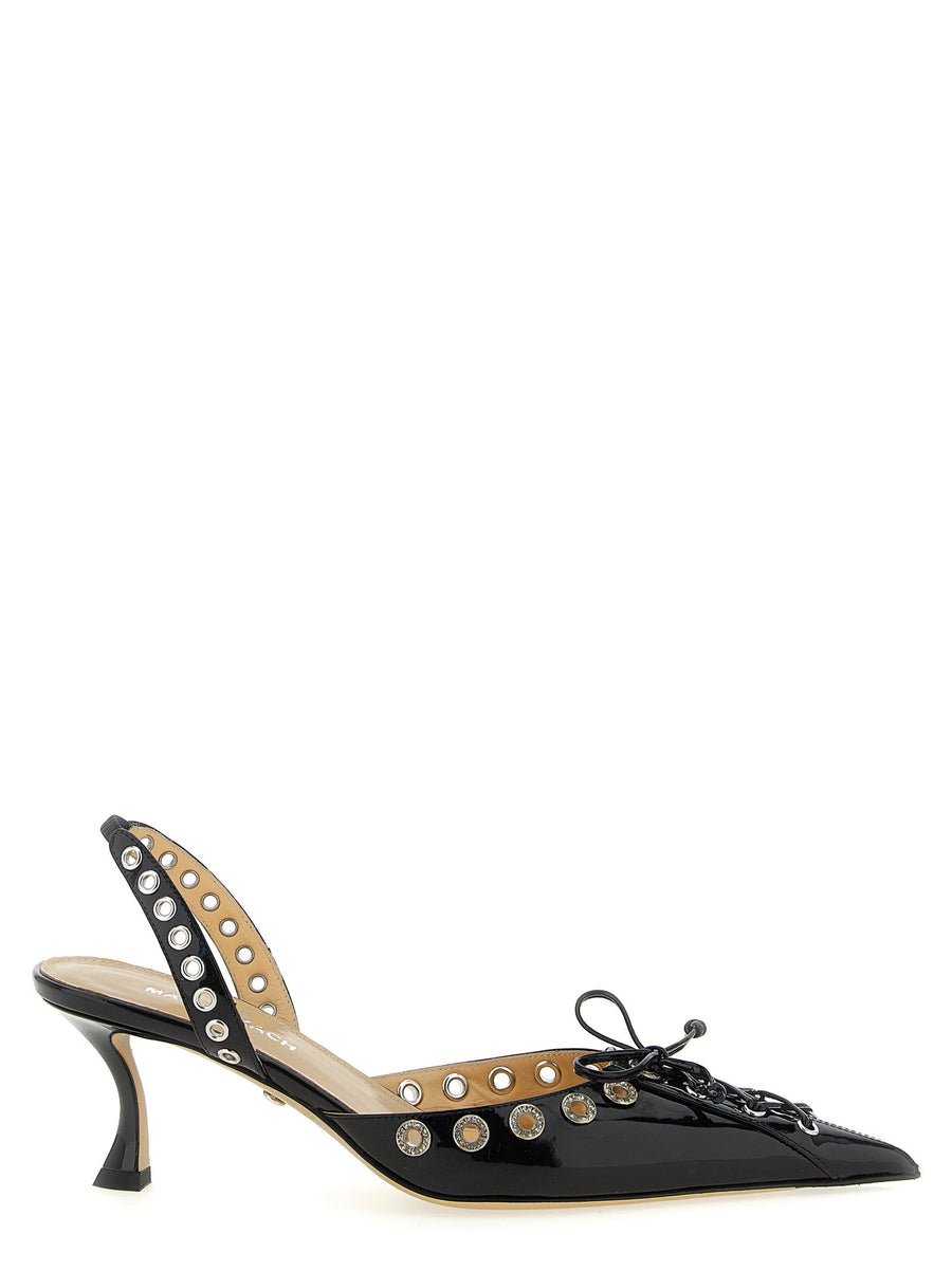 Mach & Mach Crystalized Corset Slingback Pumps For Women Sparkling Rhinestones And Statement Style