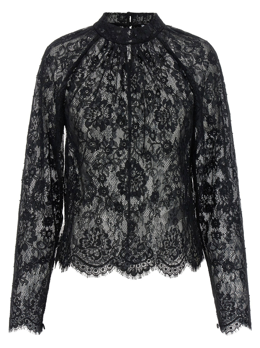 Self-Portrait Black Lace Blouse