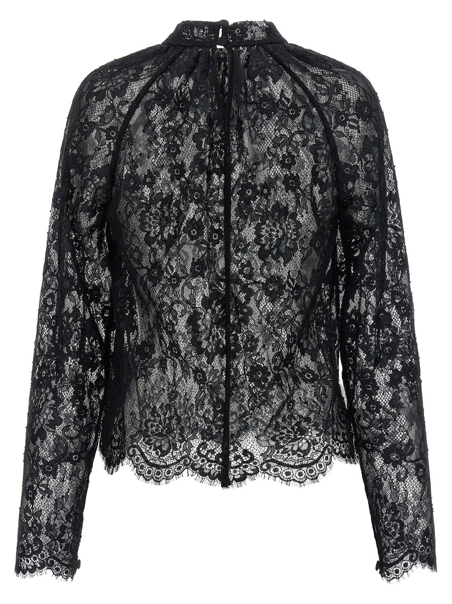 Self-Portrait Black Lace Blouse