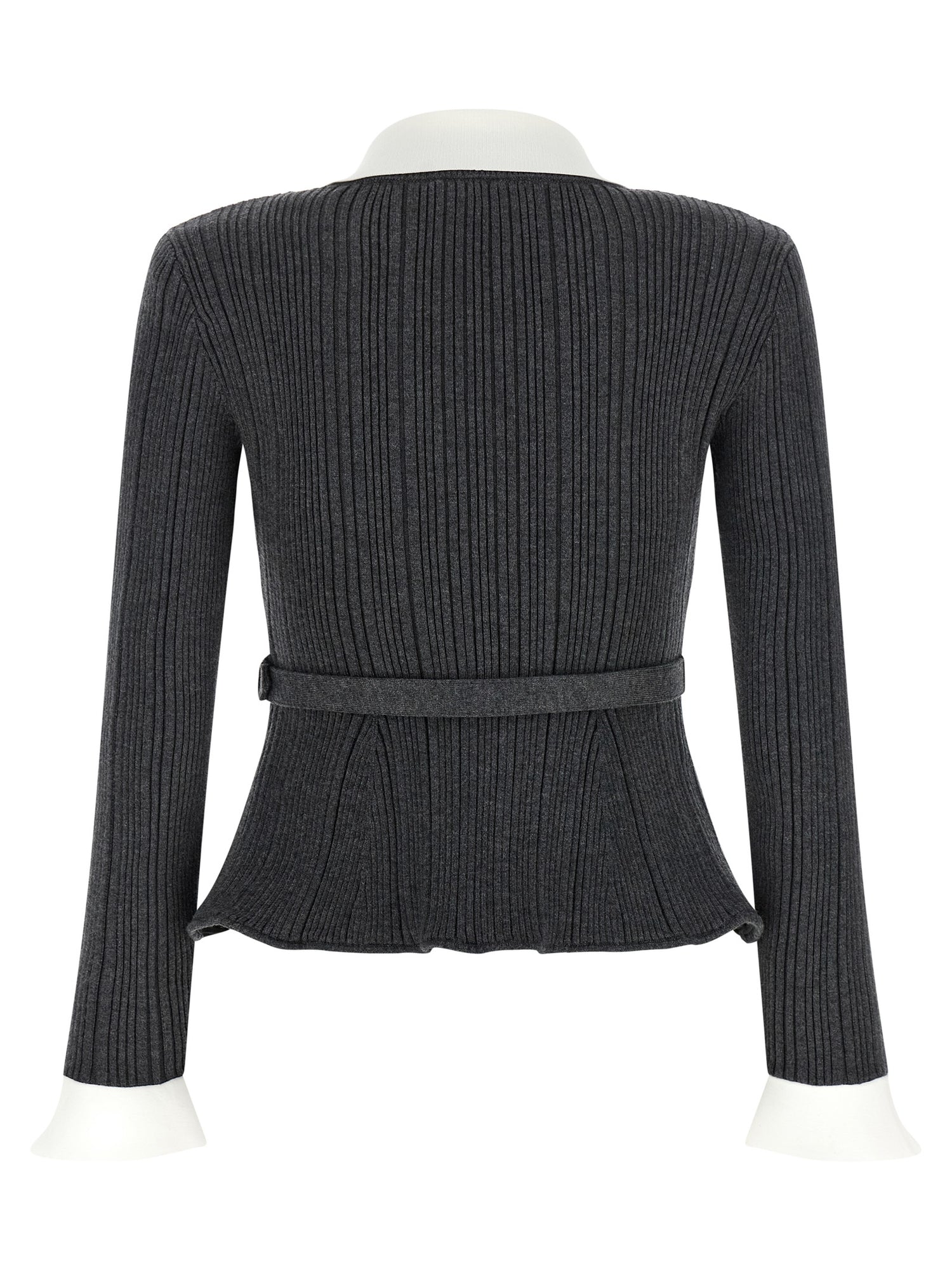 Self-Portrait Ribbed Cardigan