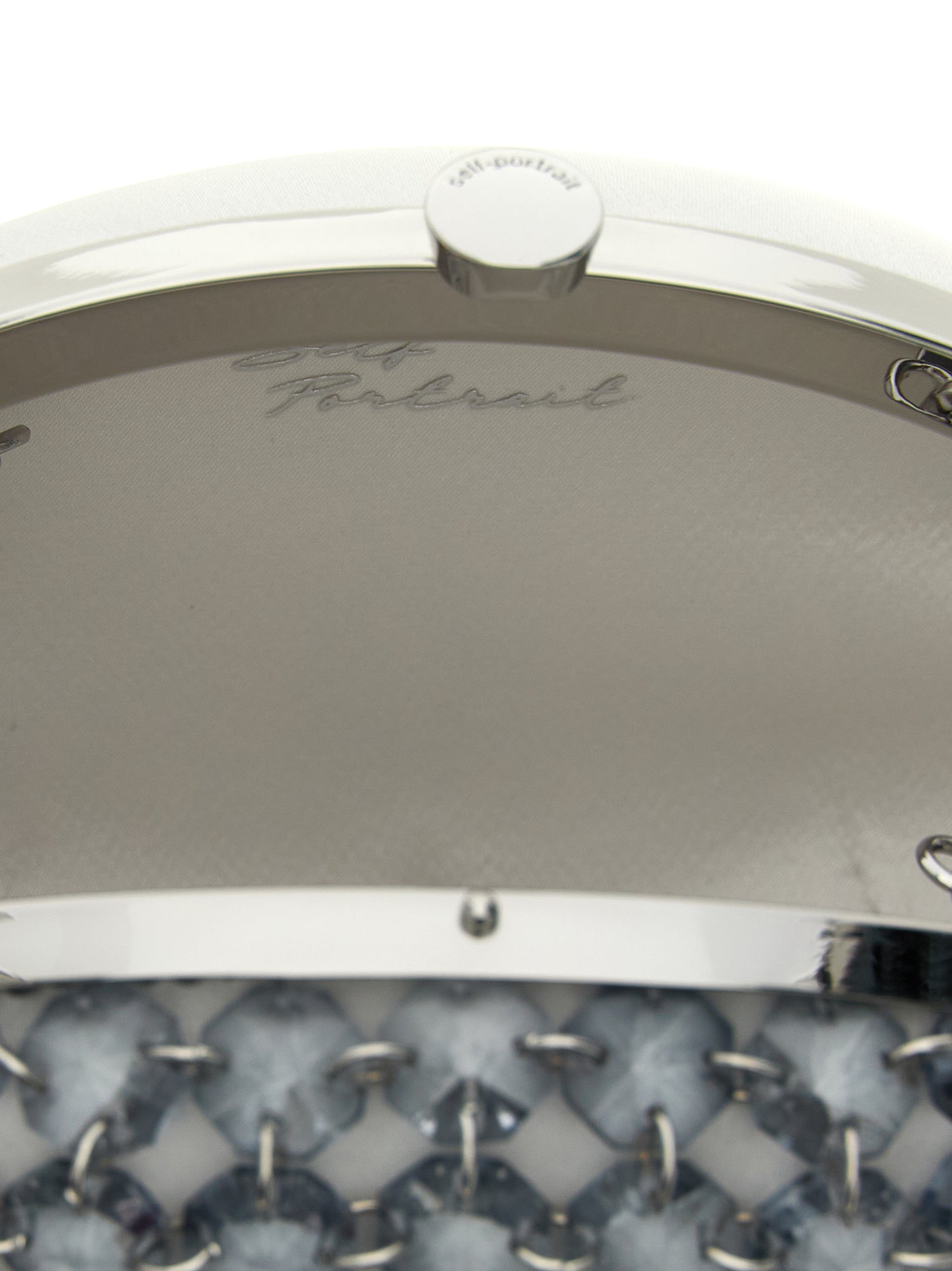 Self-Portrait Crystal Chain Clutch