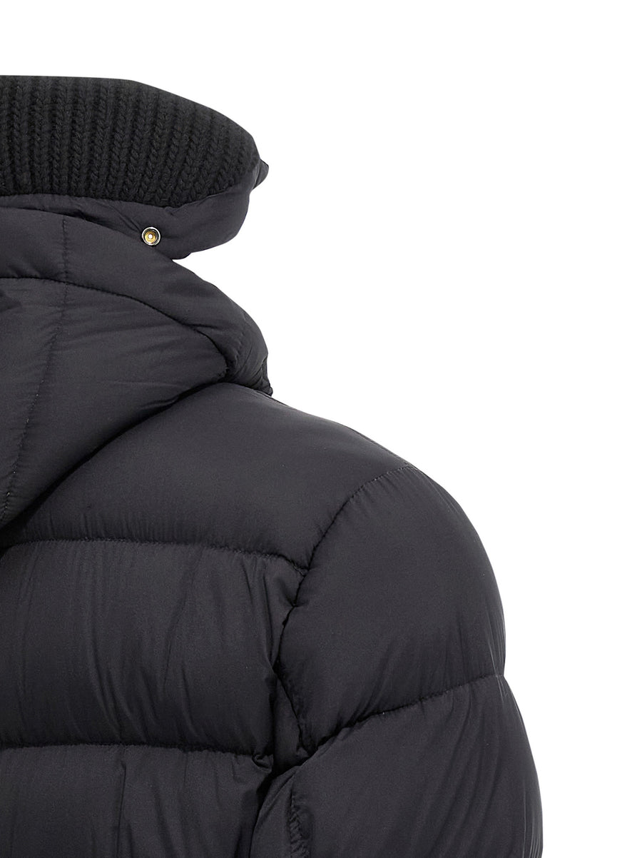 Herno Il Parka Down Jacket For Women Refined Long Silhouette Water Resistant Nylon Microfiber Goose Down Removable Hood