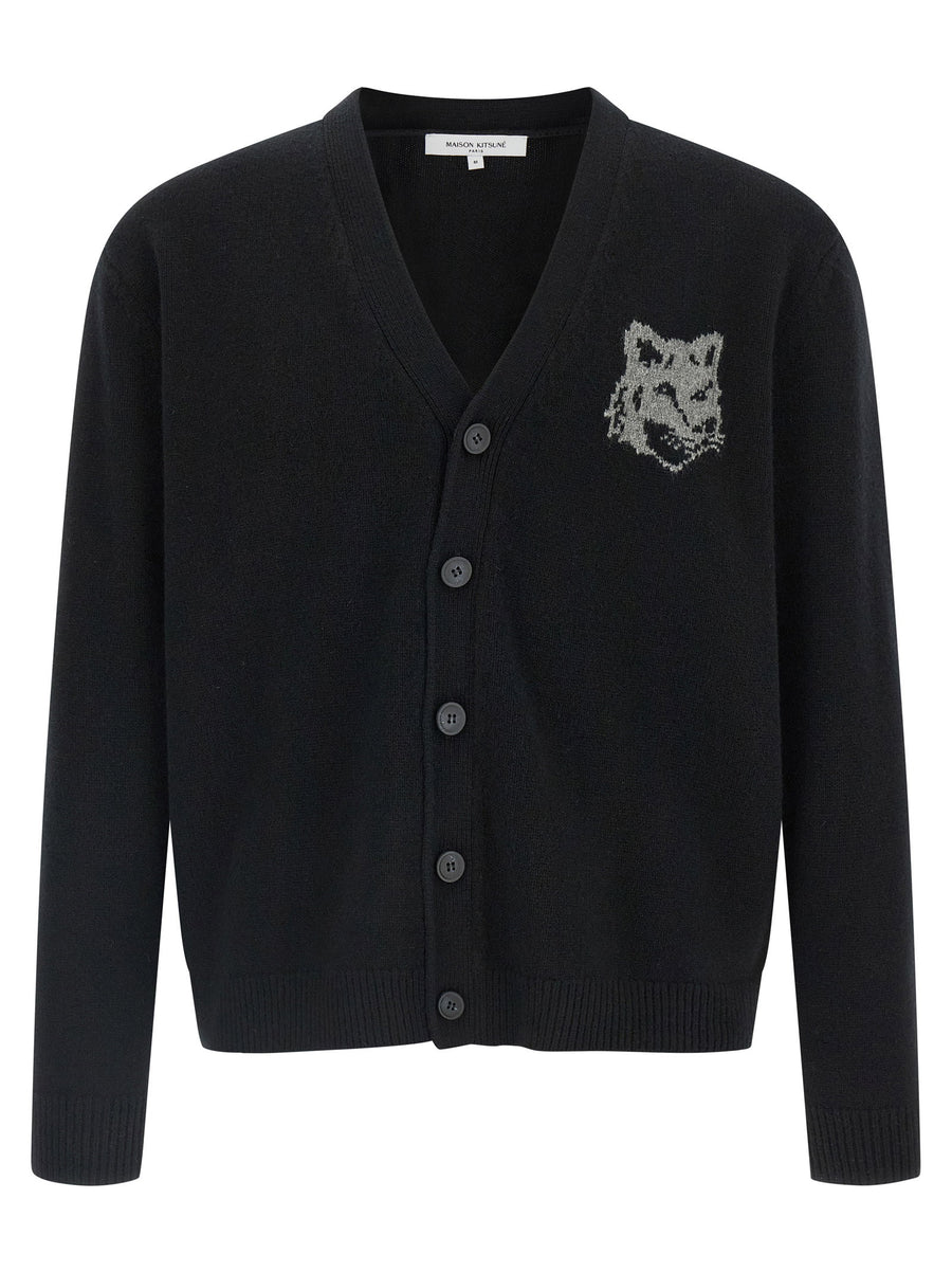 Maison Kitsuné Fox Head Cardigan