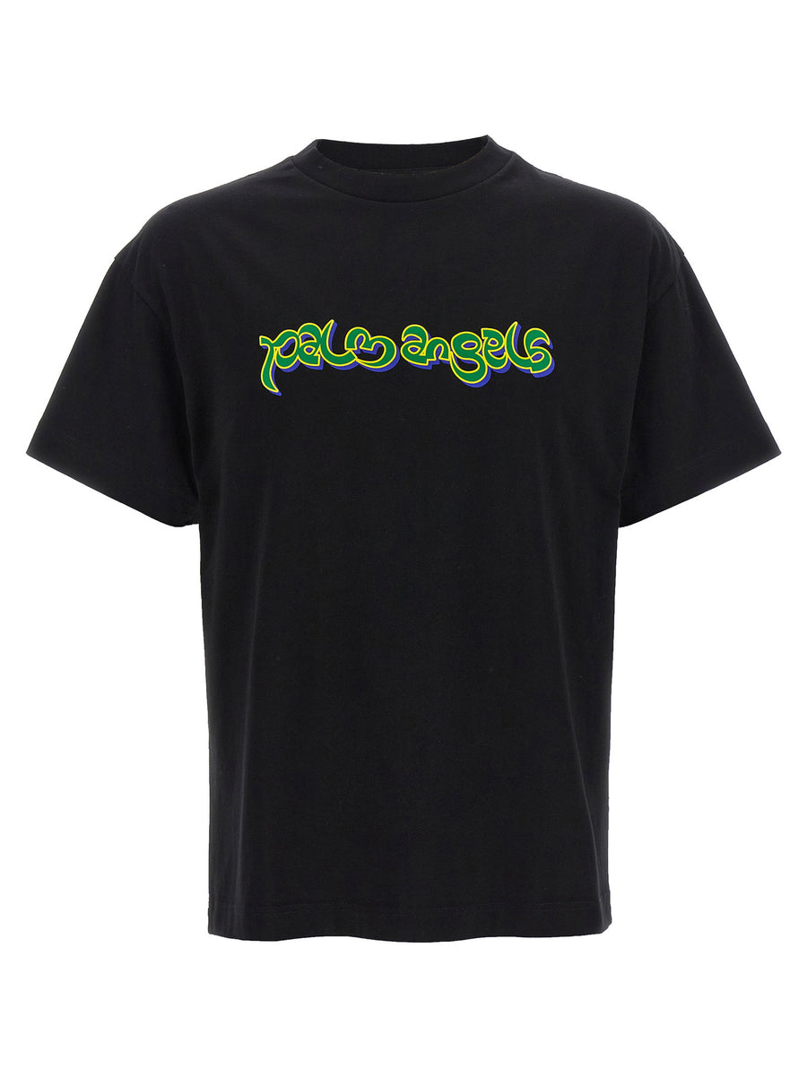Palm Angels Thai Logo T Shirt With 3D Front Print For Men Premium Cotton Tee Exclusive Streetwear