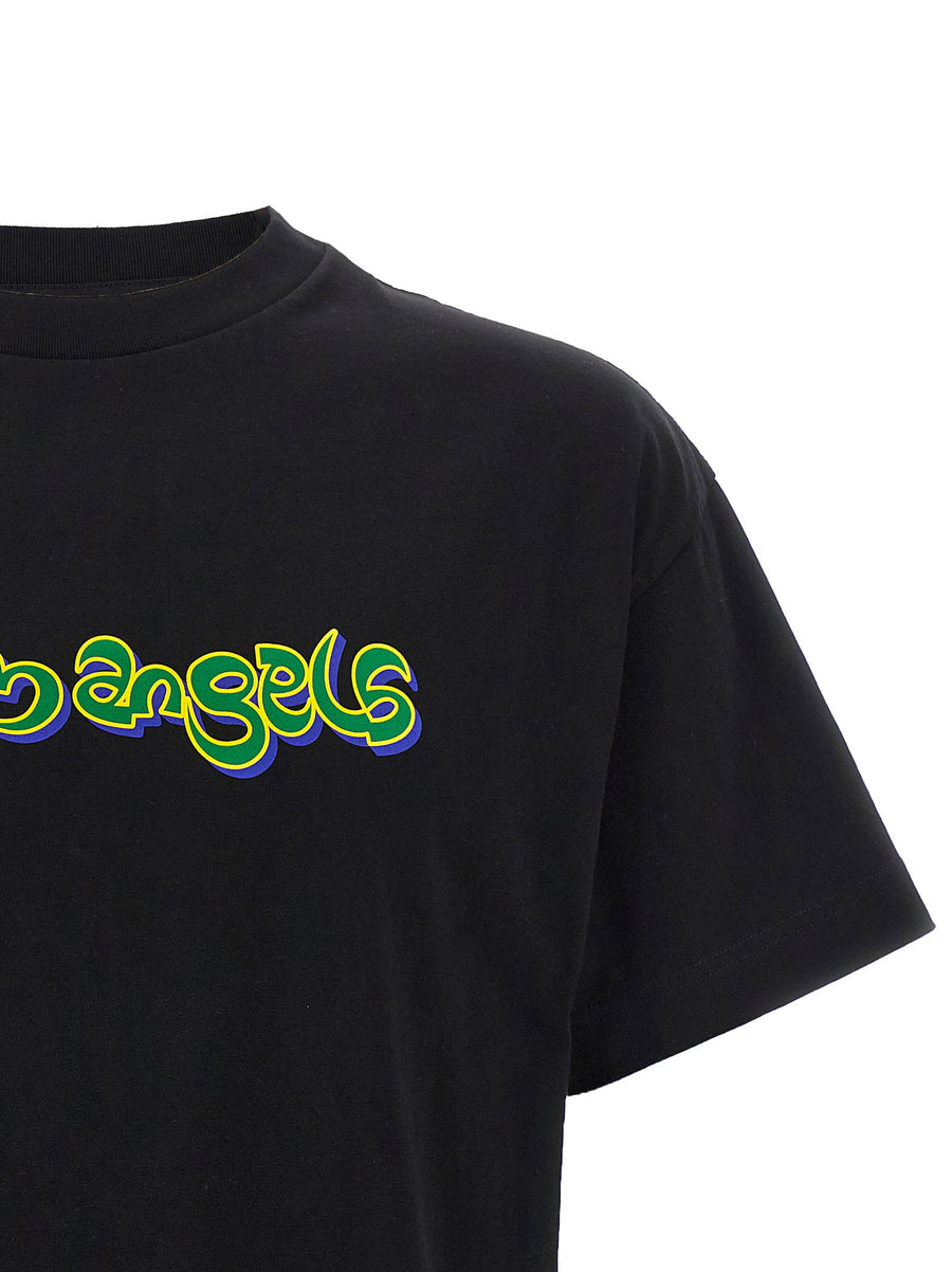 Palm Angels Thai Logo T Shirt With 3D Front Print For Men Premium Cotton Tee Exclusive Streetwear