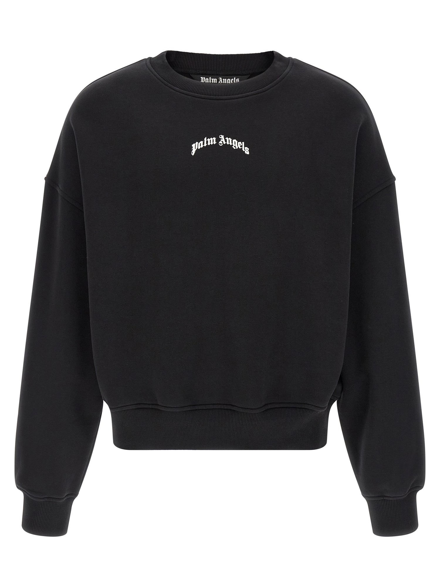 Palm Angels Back Curved Logo Sweatshirt