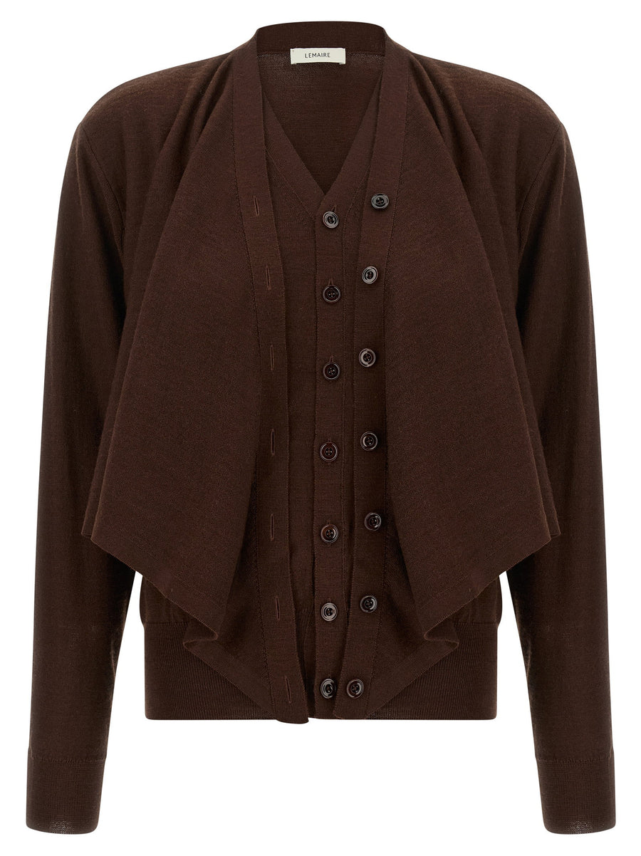 Lemaire Trompe Loeil Effect Cardigan