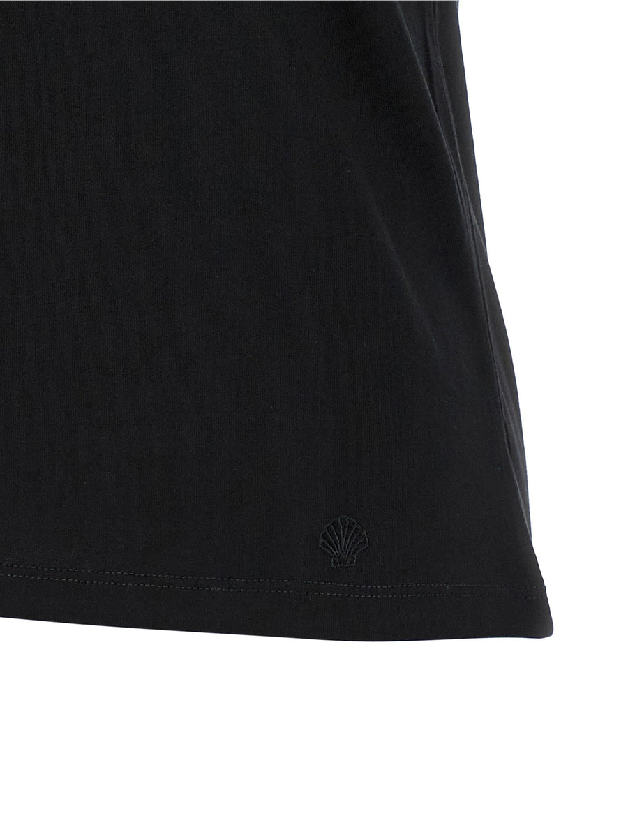 Loulou De Saison Poso Tank Top For Women Premium Supima Cotton With Embroidered Logo Minimalist Essential