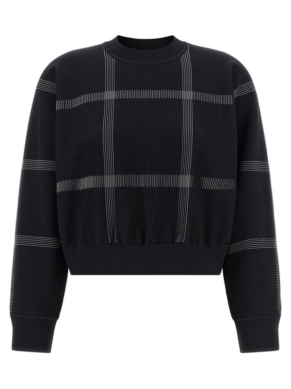 Pleats Please Issey Miyake Crossing Knit Sweater