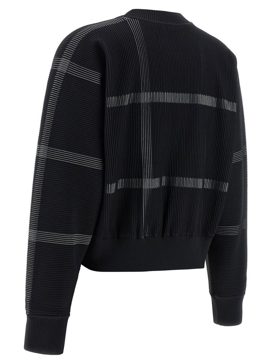 Pleats Please Issey Miyake Crossing Knit Sweater