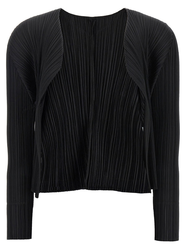Pleats Please Issey Miyake Cardigan Black Monthly Colors June