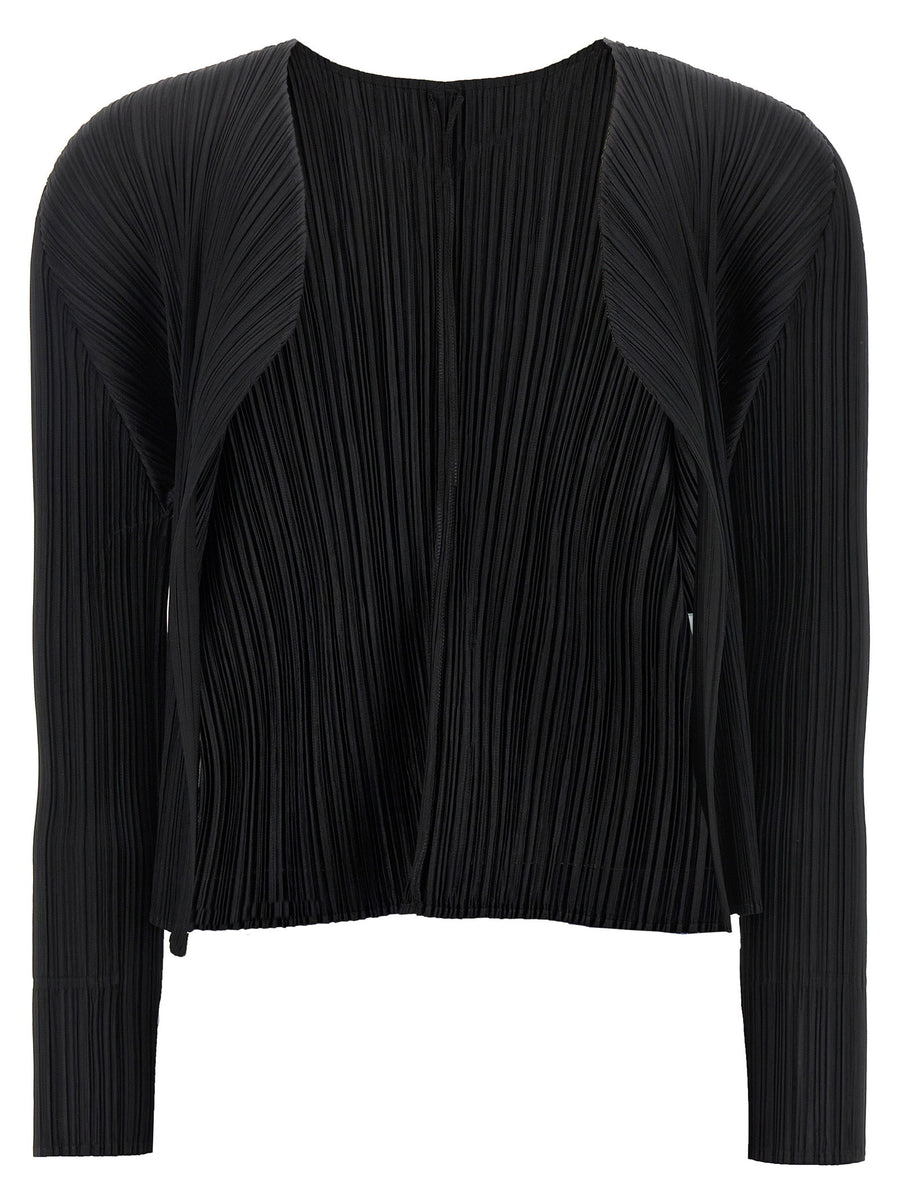 Pleats Please Issey Miyake Cardigan Black Monthly Colors June