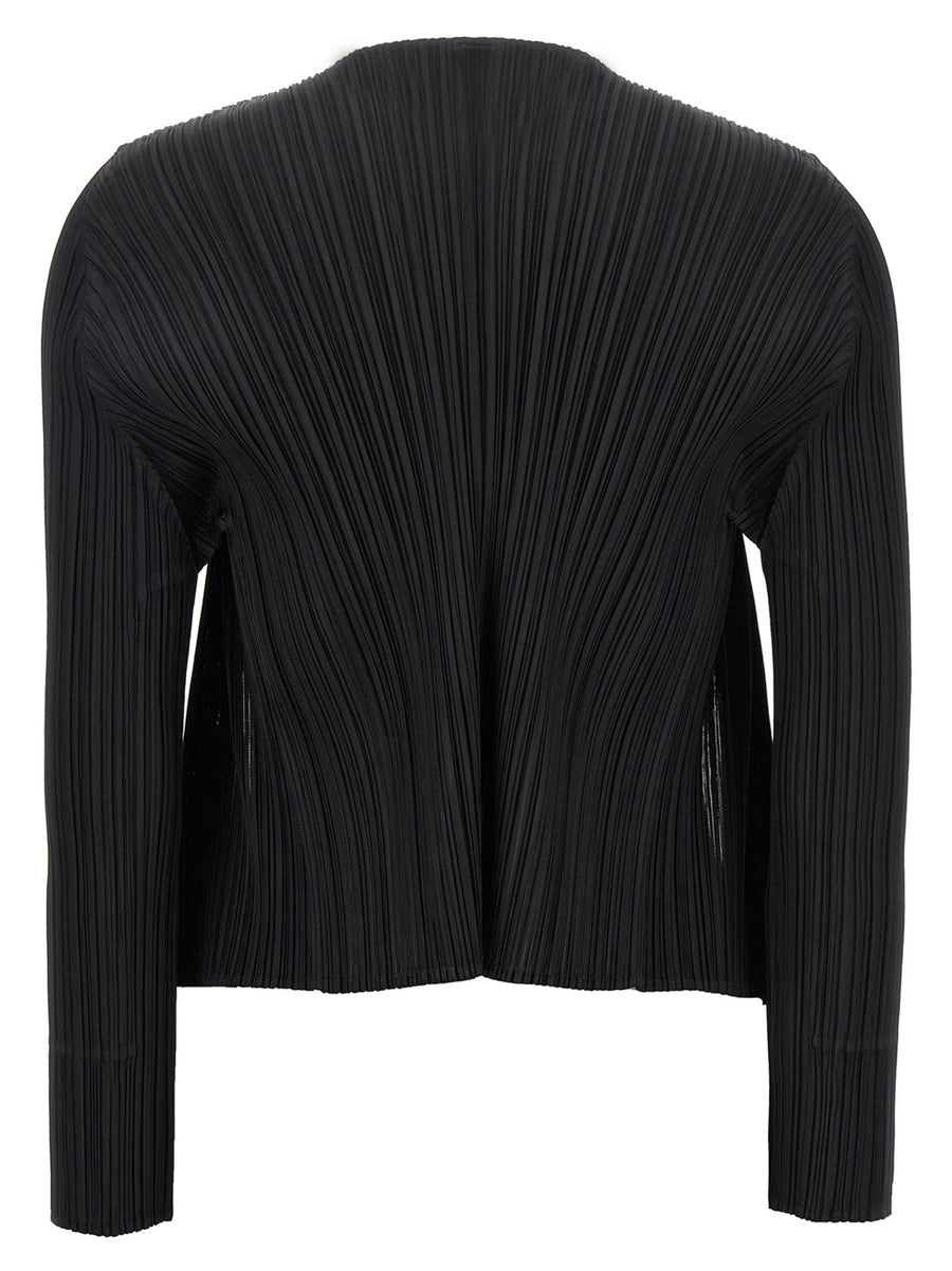Pleats Please Issey Miyake Cardigan Black Monthly Colors June