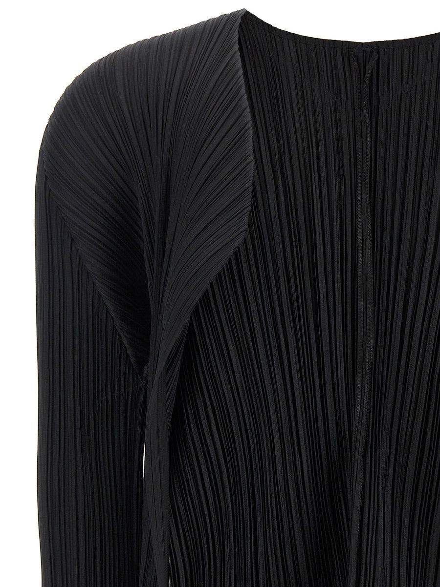Pleats Please Issey Miyake Cardigan Black Monthly Colors June