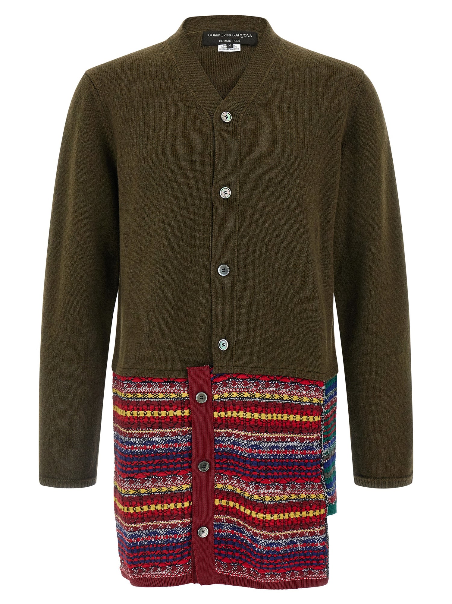 Comme Des Garçons Homme Plus Jacquard Insert Cardigan