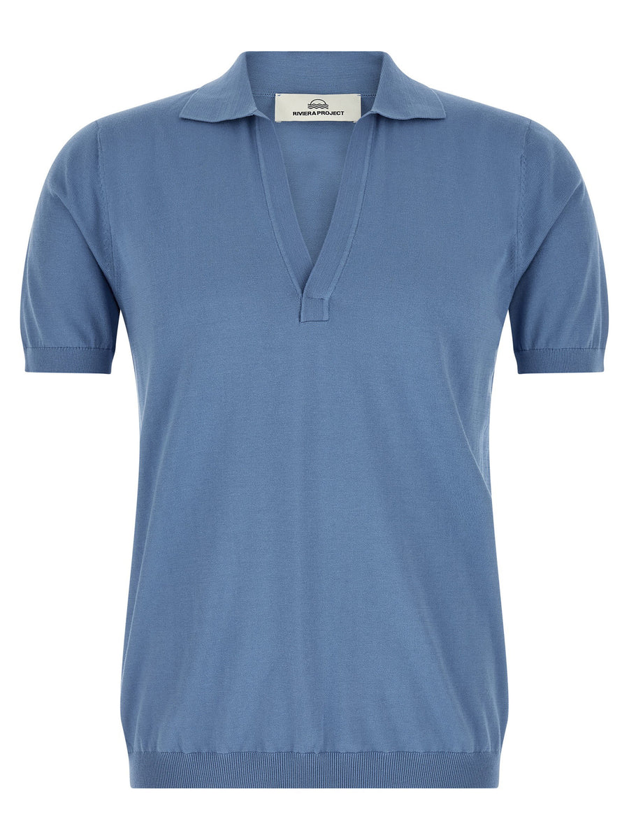 Riviera Project Open Collar Polo Shirt