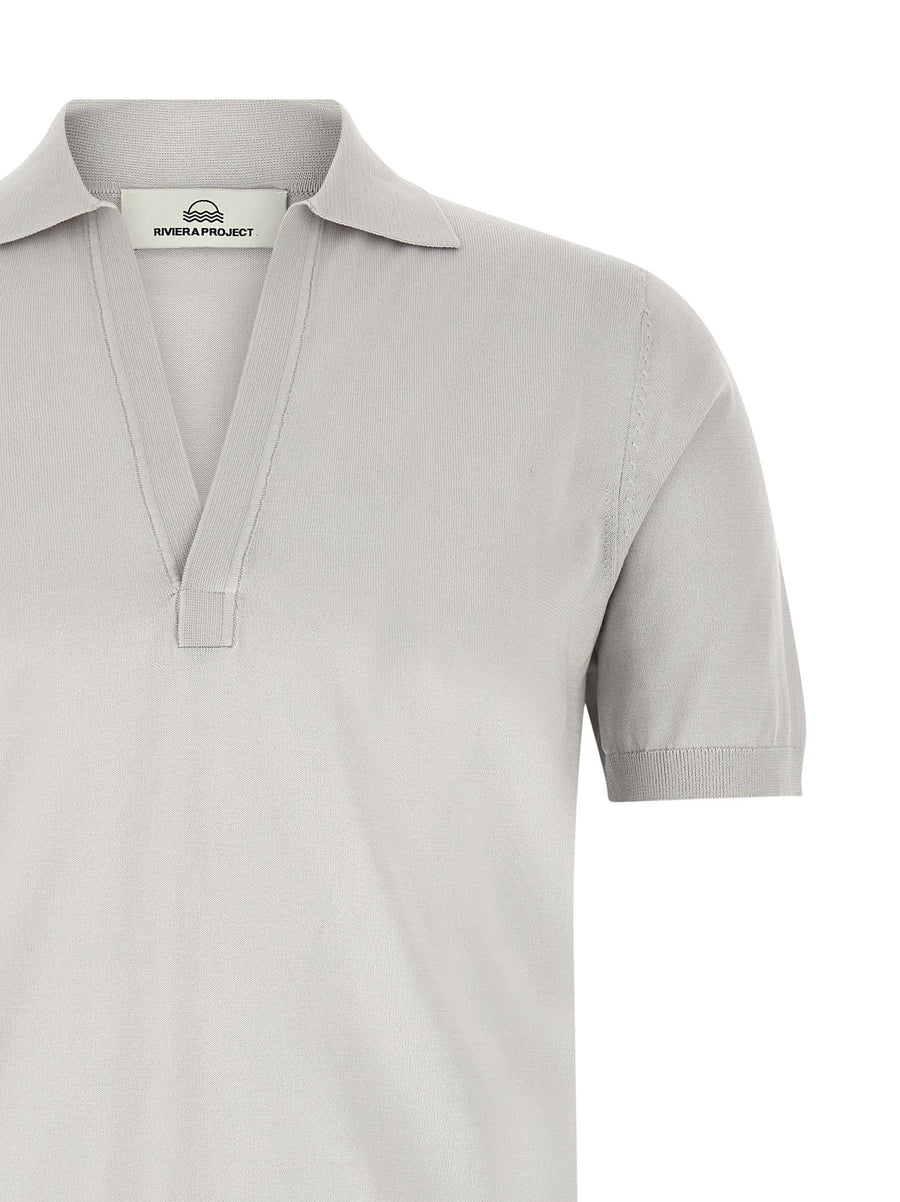 Riviera Project Open Collar Polo Shirt
