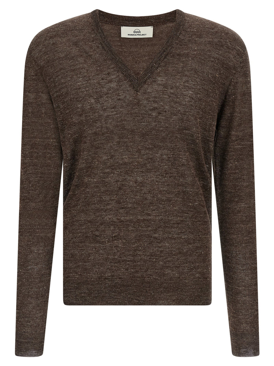 Riviera Project Linen And Silk Sweater