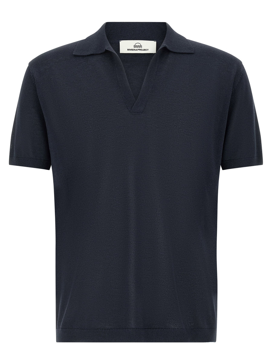 Riviera Project Open Collar Polo Shirt