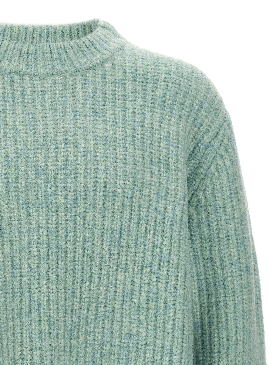 Séfr Darko Mens Brushed Wool Blend Sweater in Light Blue for Easy Layering and Smart Casual