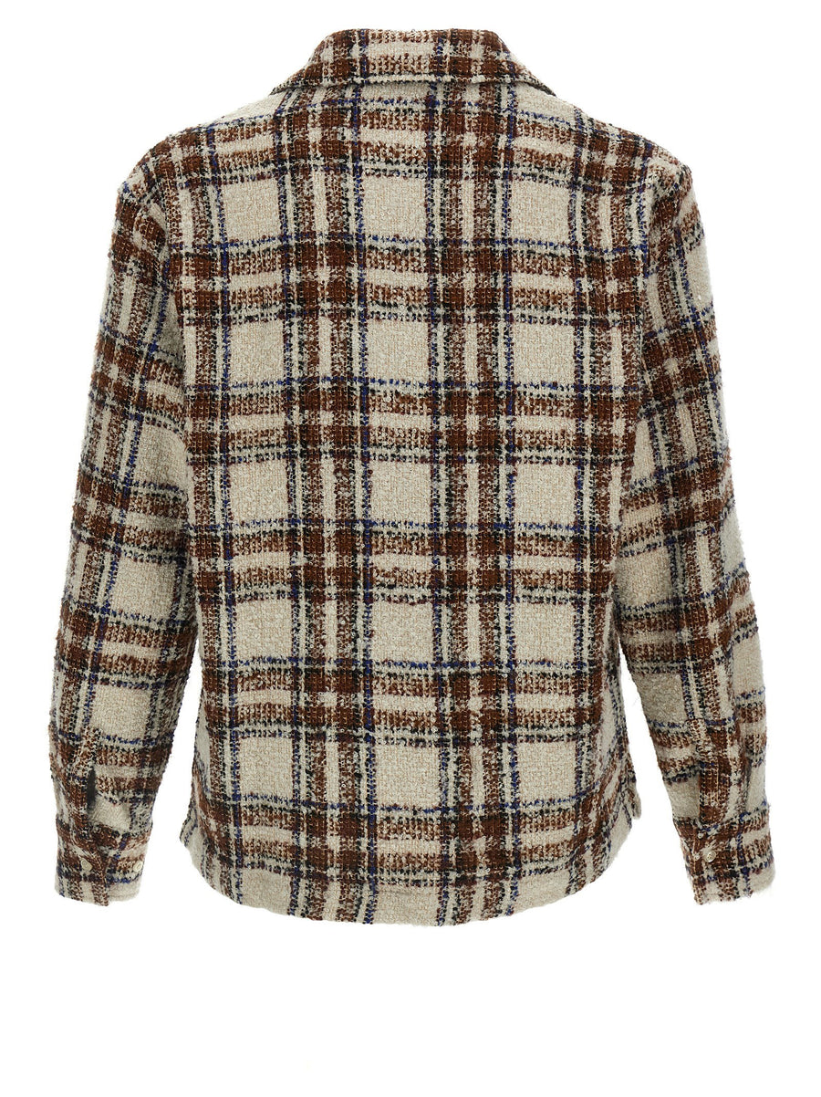 Séfr Ojai Shirt For Men With Bouclé Texture And Multicolor Check Premium Versatile Smart Casual