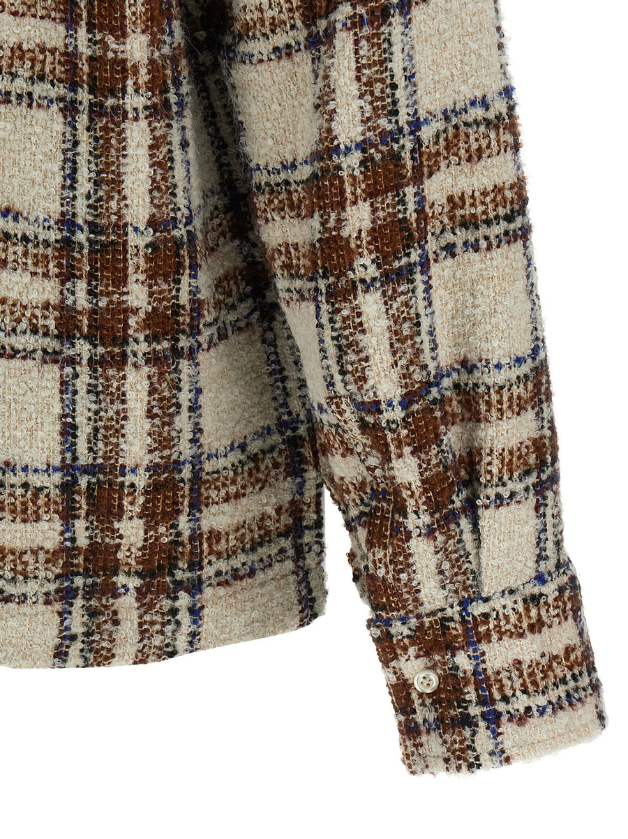 Séfr Ojai Shirt For Men With Bouclé Texture And Multicolor Check Premium Versatile Smart Casual