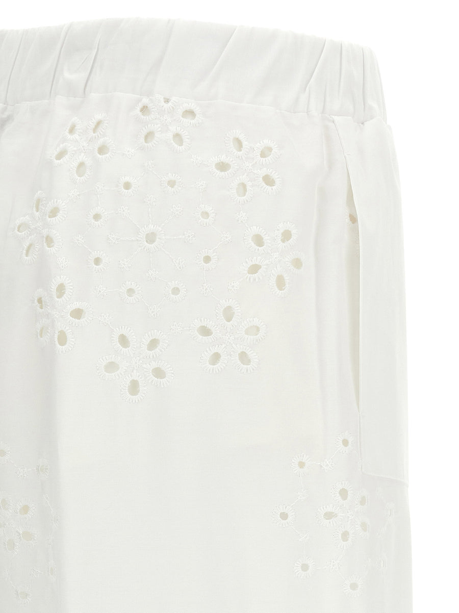 Herno Broderie Anglaise Pants