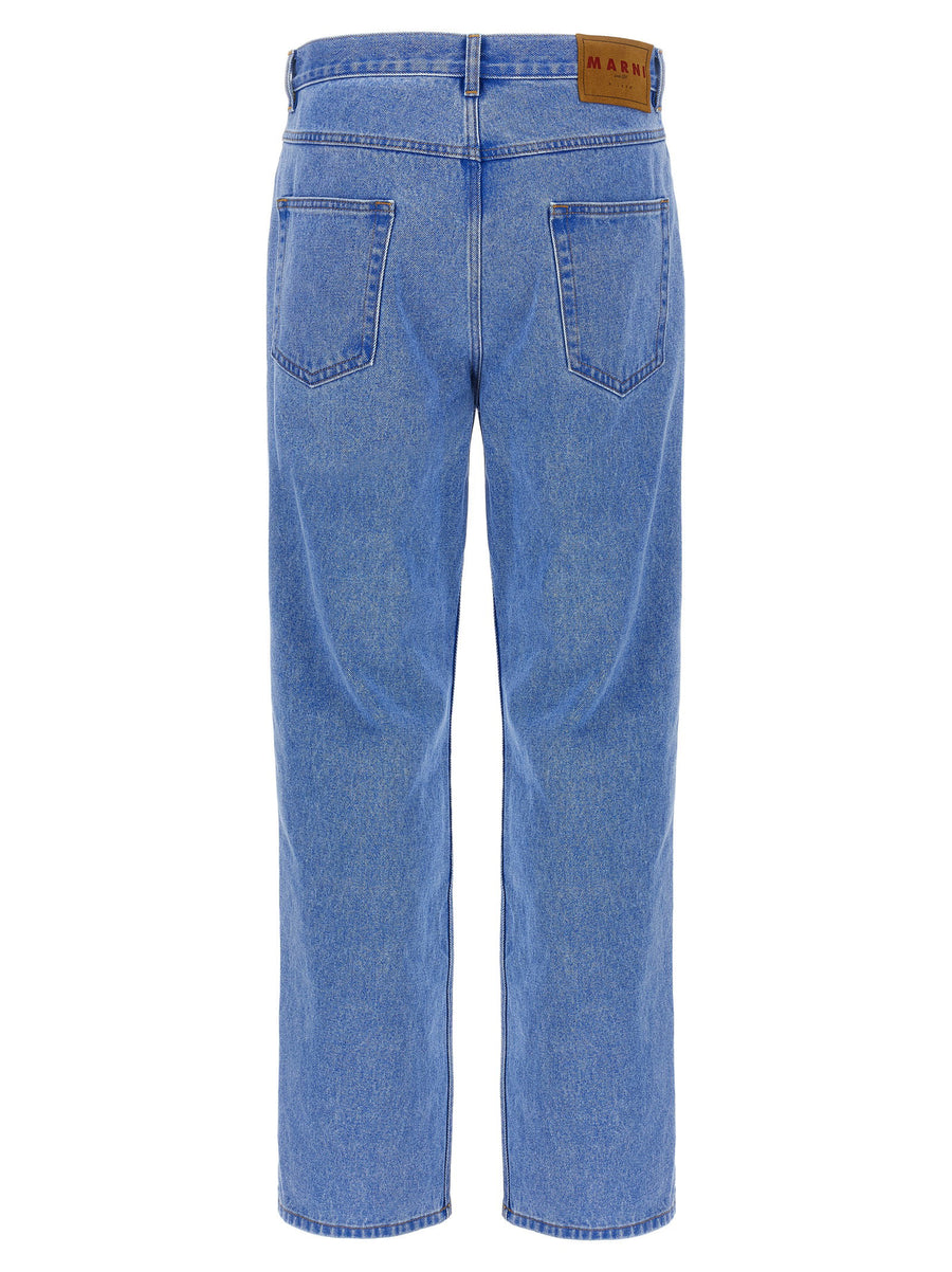 Marni Bleached Coated Jeans