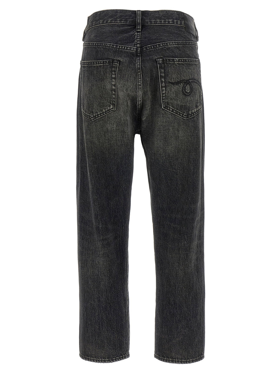 R13 Crossover Jeans For Women Black Delavé Cotton Denim With Premium Modern City Silhouette