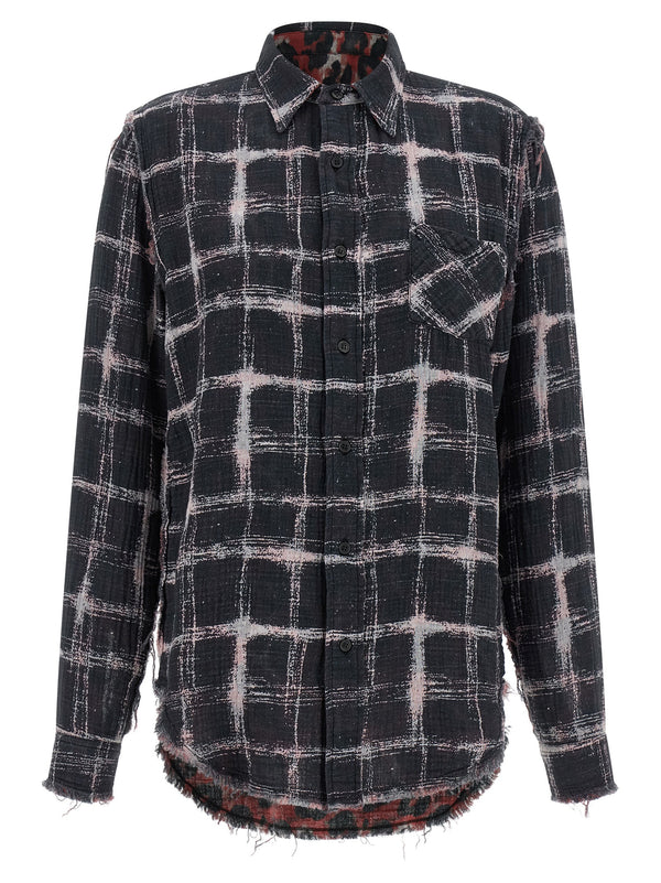 R13 Fringed Hem Reversible Shirt