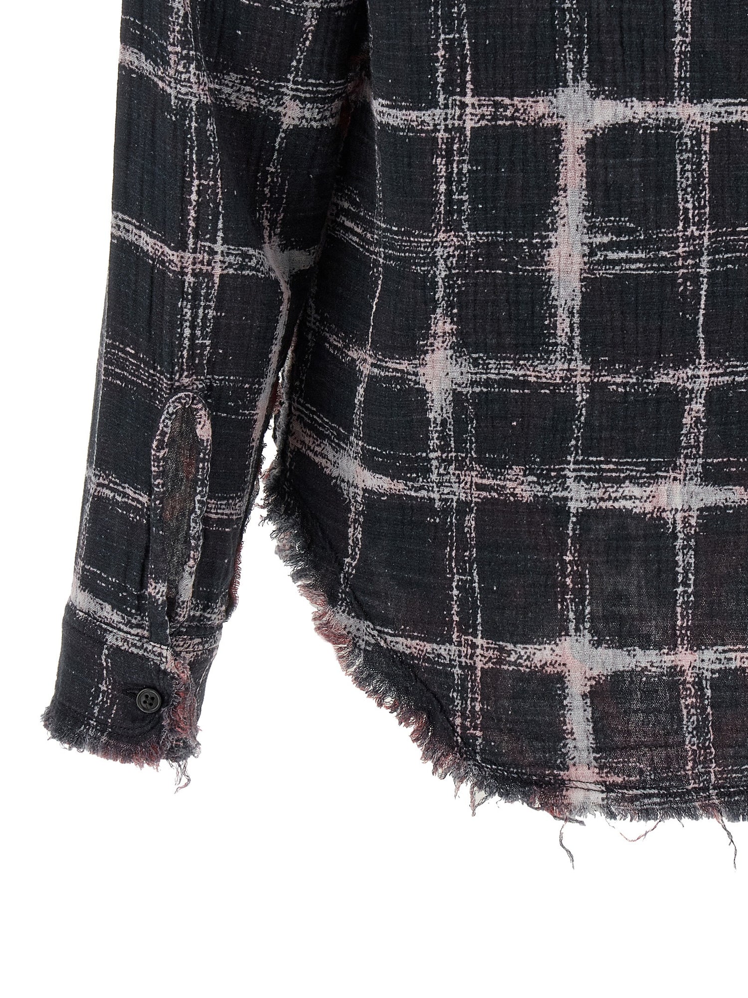 R13 Fringed Hem Reversible Shirt