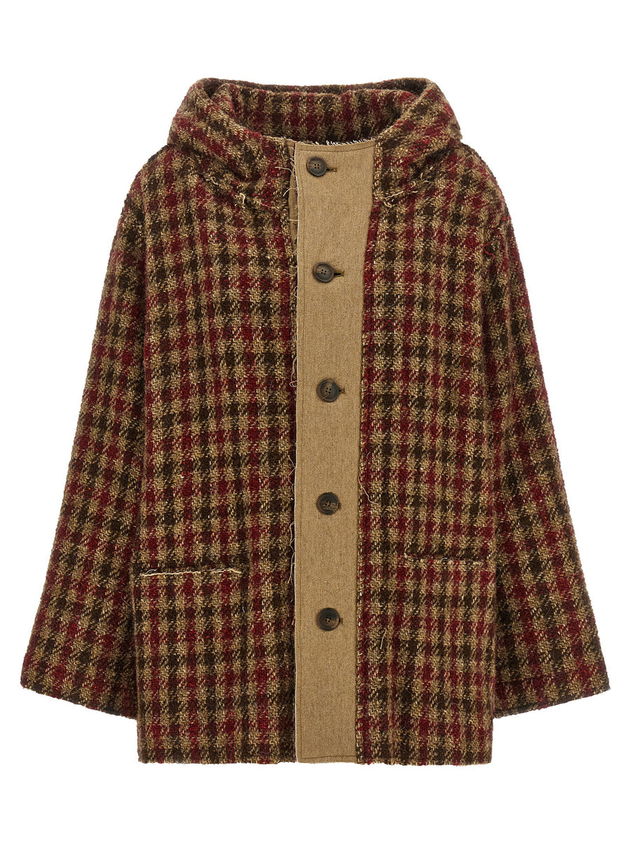 R13 Houndstooth Check Jacket