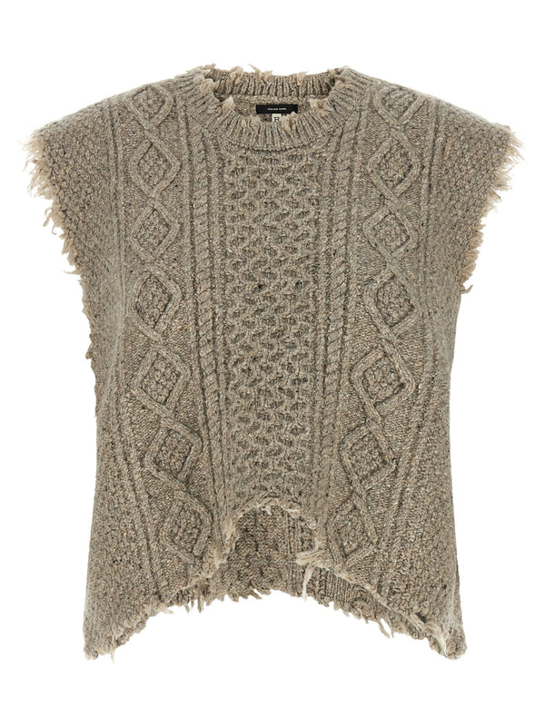 R13 Boyfriend Cable Vest