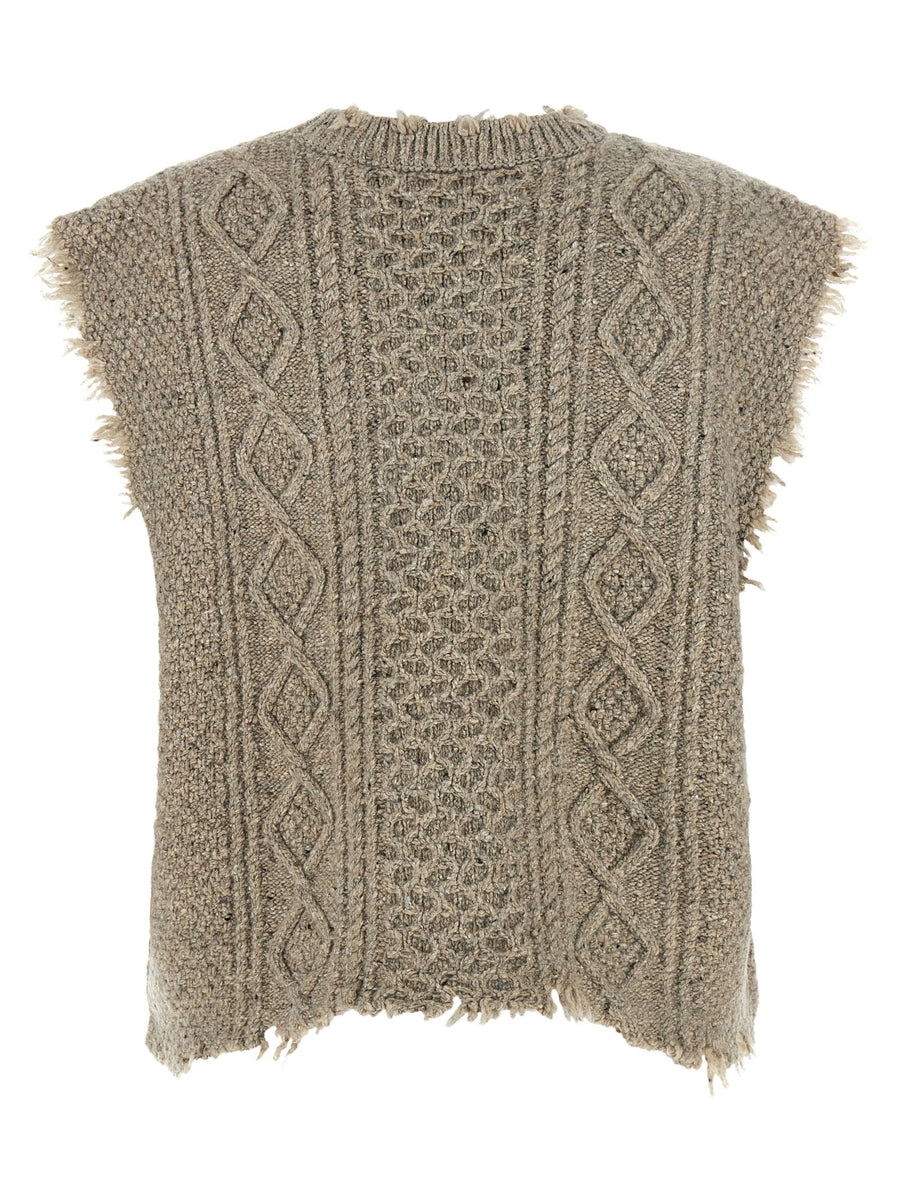 R13 Boyfriend Cable Vest