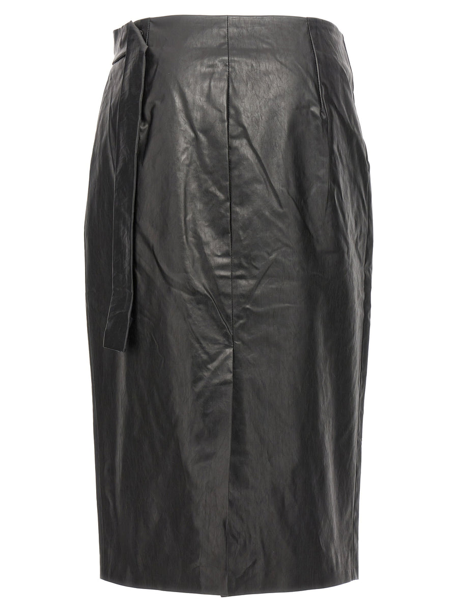 Kassl Editions Wrap Skirt Oil Skirt