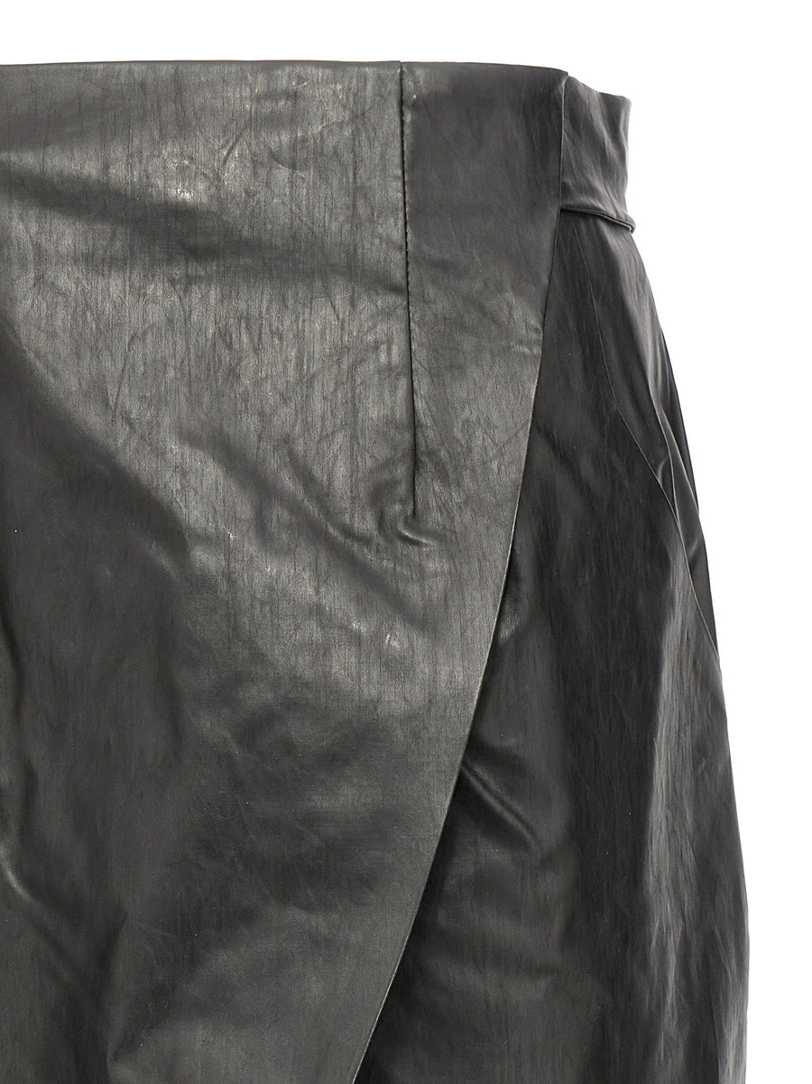 Kassl Editions Wrap Skirt Oil Skirt