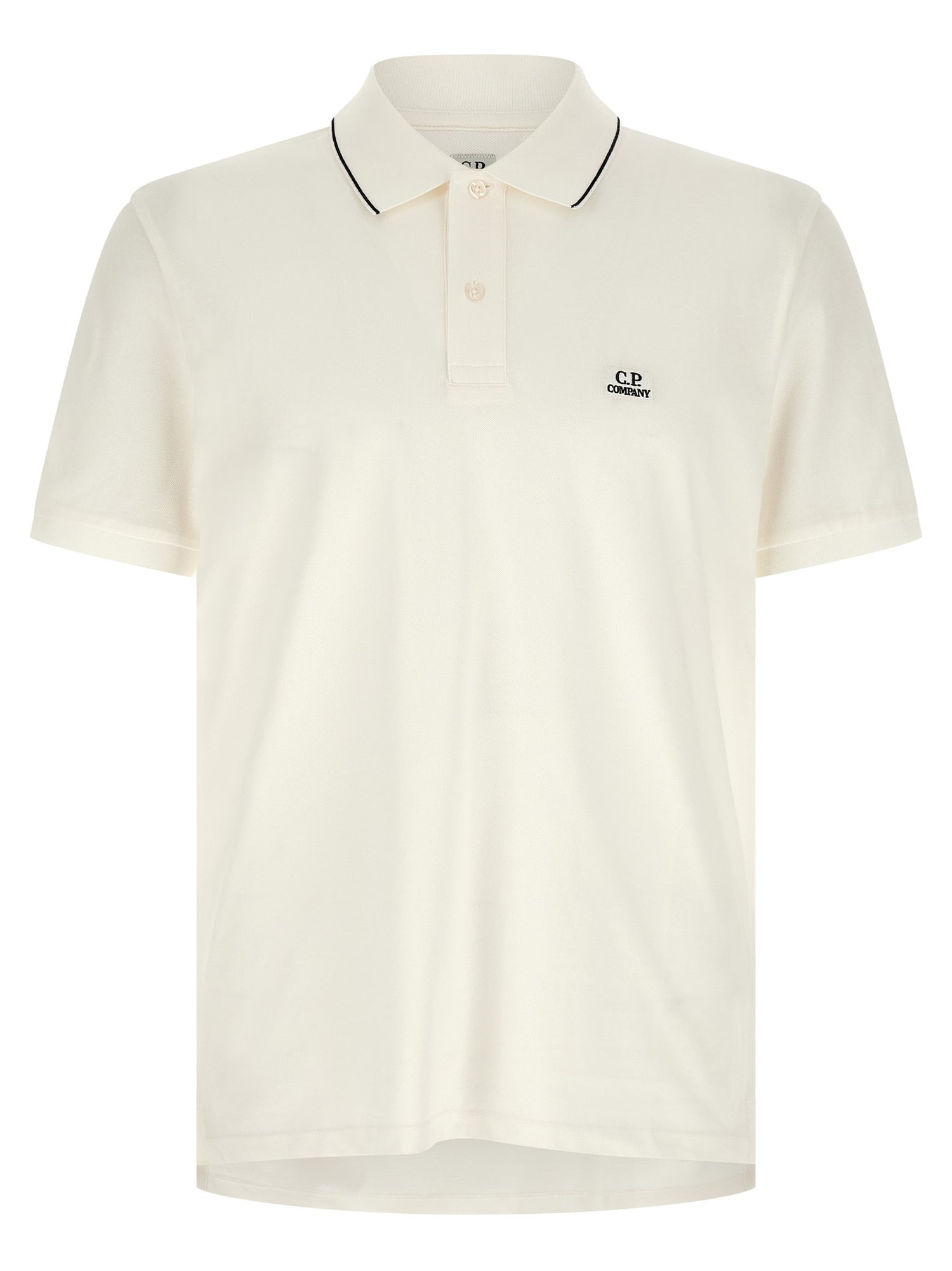 C.p. Company Logo Patch Polo Shirt