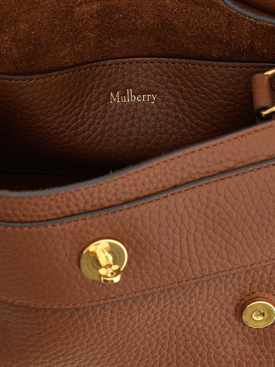 Mulberry Alexa Mini Handbag For Women Luxury Calfskin With Removable Strap And Woven Handle