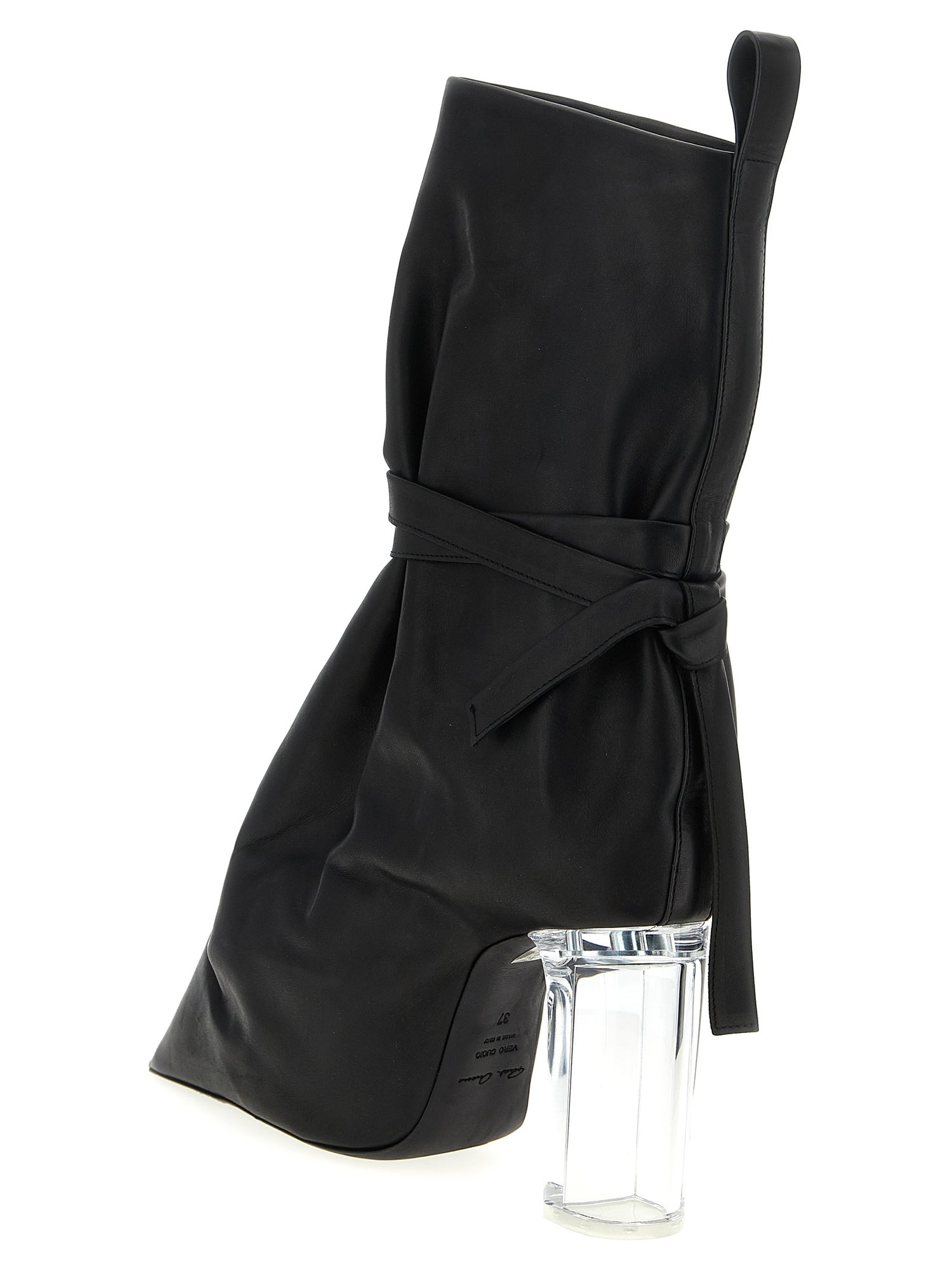 Rick Owens Tied Taco Kiss Ankle Boots