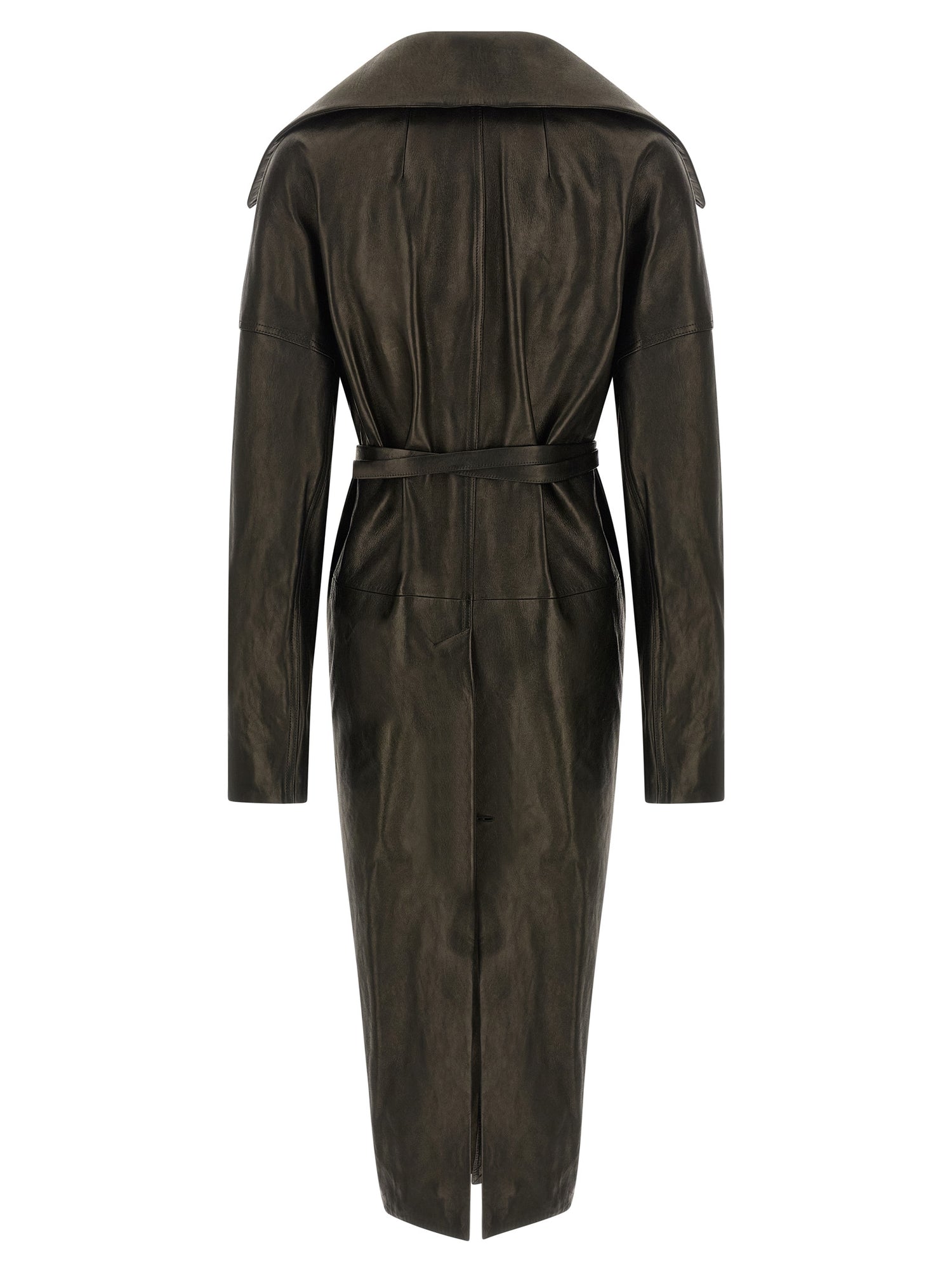 Rick Owens Dracucollar Belted Coat