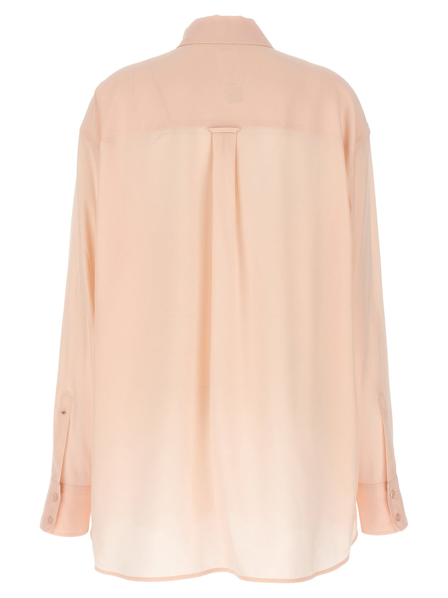 Sportmax Epsilon Silk Shirt For Women Rovigo Silk Crepe De Chine Pink Luxurious Timeless Versatile Office Wear