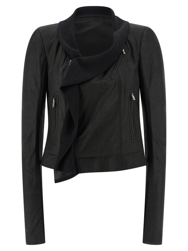 Rick Owens Scarf Biker Jacket