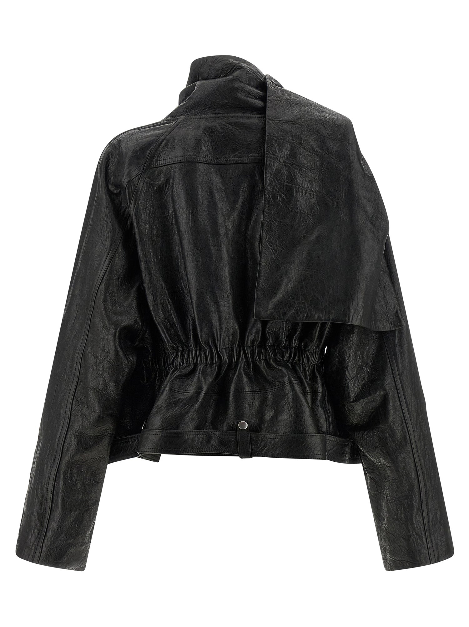 Rick Owens Cropped Scarf Flight Jacket